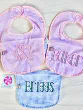 Load image into Gallery viewer, Seersucker Bib