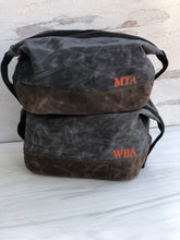 Load image into Gallery viewer, Waxed Canvas Dopp Kit