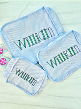 Load image into Gallery viewer, Mint Seersucker Stacking Set