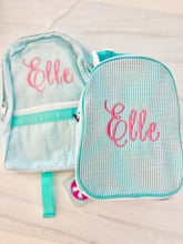 Load image into Gallery viewer, Mint Gumdrop Seersucker Lunchbox