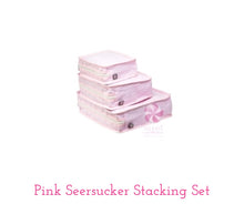 Load image into Gallery viewer, Mint Seersucker Stacking Set
