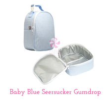 Load image into Gallery viewer, Mint Gumdrop Seersucker Lunchbox