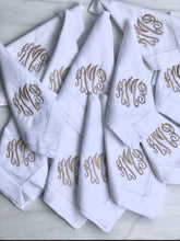 Load image into Gallery viewer, Monogrammed Dinner Napkins