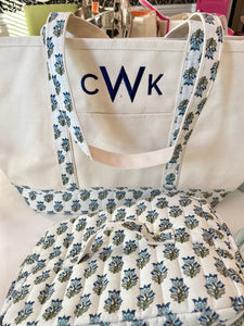 Block Print Train Case and Weekender Set