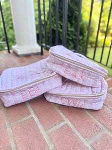 Block Print Train Case and Weekender Set