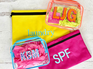 Monogrammed Vinyl Bag