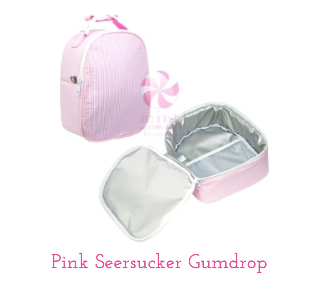 Mint Gumdrop Seersucker Lunchbox