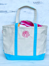 Load image into Gallery viewer, Monogrammed Boat Tote
