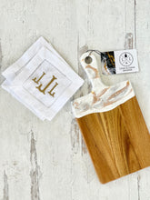 Load image into Gallery viewer, Monogrammed cocktail napkins (set of 4)
