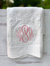 Load image into Gallery viewer, Monogrammed Baby Quilt
